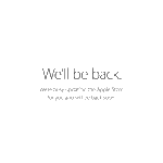 Apple Store、メンテナンスモードの We’ll be back soon.
