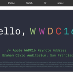 Apple、WWDC16基調講演を公開