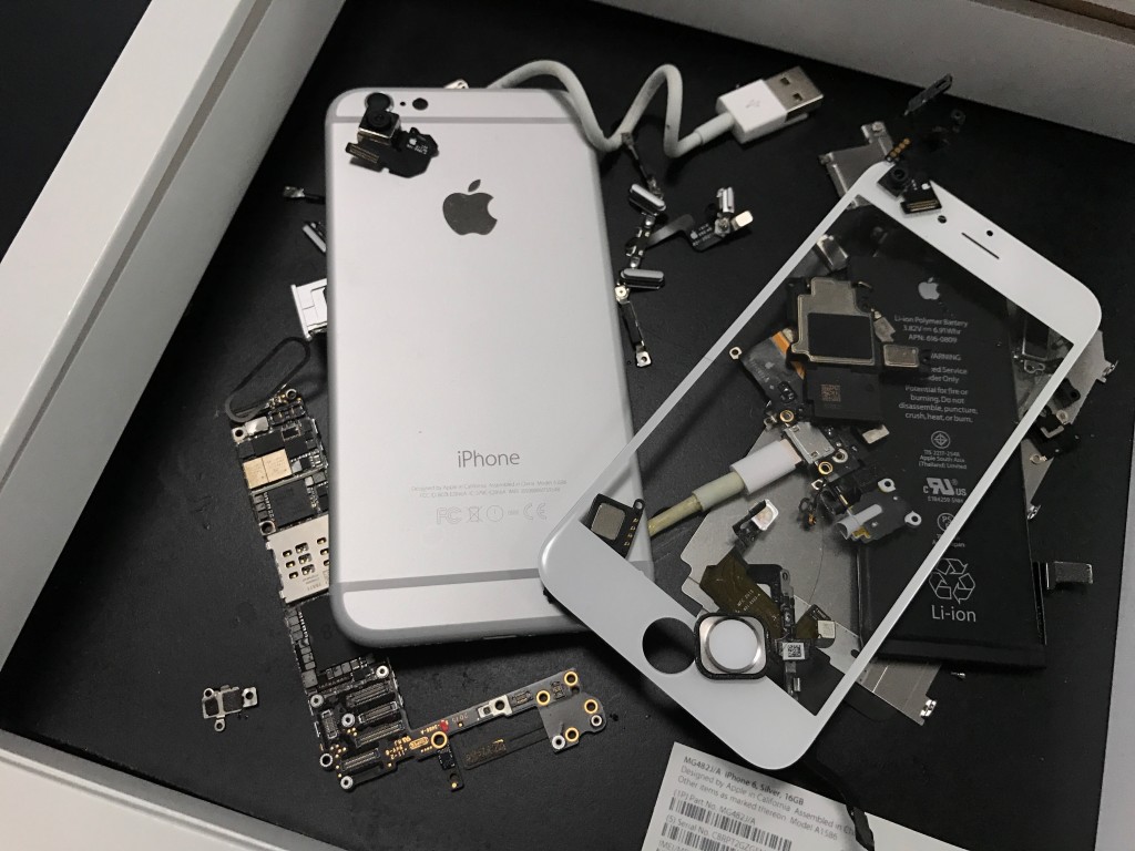 Disassembled iPhone6 frame