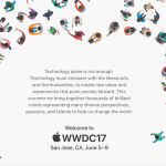 WWDC2017、今年は6月5日から9日まで開催