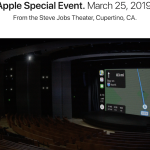 Apple Special Event会場のSteve Jobs Theaterからの中継