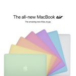 7つのポップなカラーのMacBook air